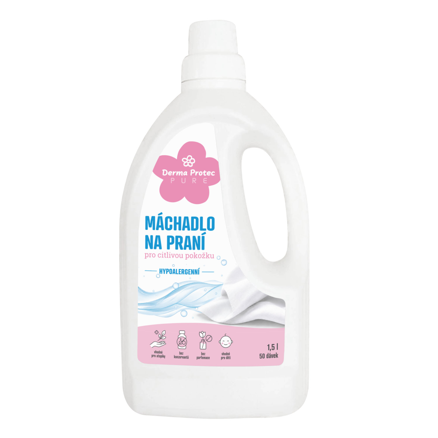 DermaProtec Pure Plákadlo na pranie pre citlivú pokožku 1,5 l