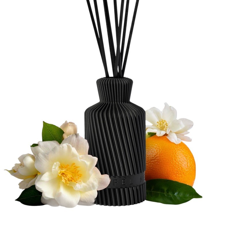 Nefél NEFÉL Fragrance Waves interiérový tyčinkový difúzor, 250ml, vôňa Gardenia & Sweet Orange (gardénia a sladký pomaranč)