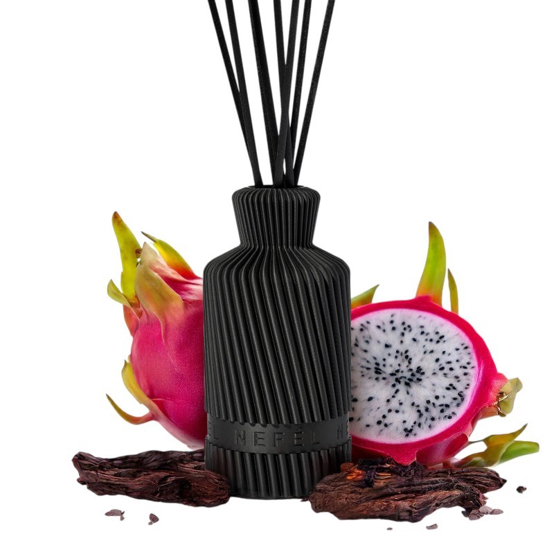Nefél NEFÉL Fragrance Waves interiérový tyčinkový difúzor, 250ml, vôňa Dragon Fruit & Tonka Bean (pitaya a fazuľa Tonka)