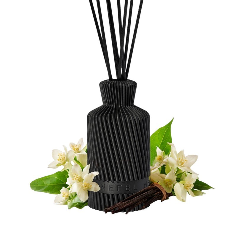 Nefél NEFÉL Fragrance Waves interiérový tyčinkový difúzor, 250ml, vôňa Vanilla & Jasmine (vanilka a jazmín)