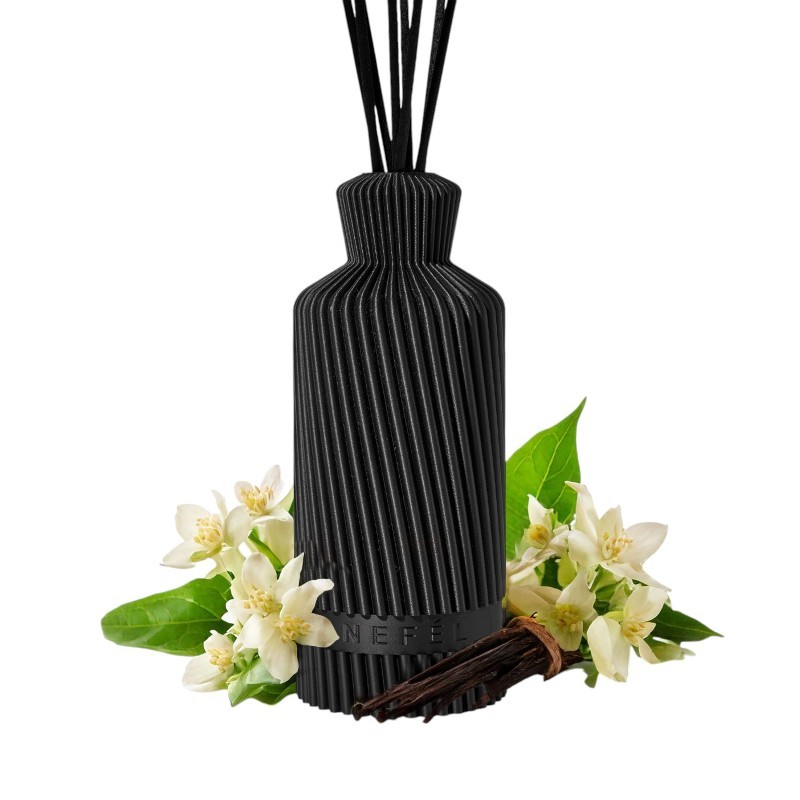 Nefél NEFÉL Fragrance Waves interiérový tyčinkový difúzor, 480ml, vôňa Vanilla & Jasmine (vanilka a jazmín)