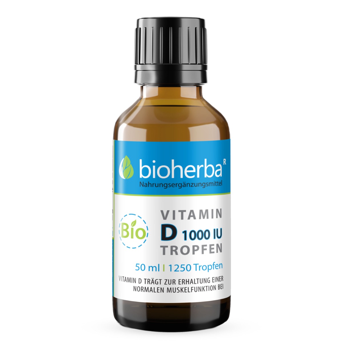 Bioherba Vitamín D kvapky 1000 IU (25 mcg) - 50 ml - Bioherba