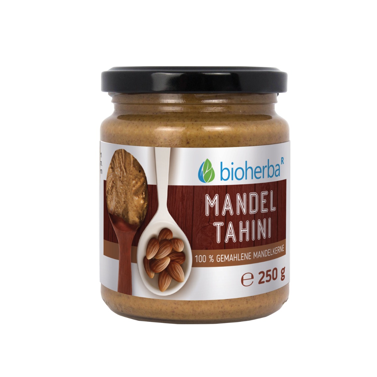 Bioherba 100 % mandľové tahini z mletých mandľových jadier – 250 g – Bioherba