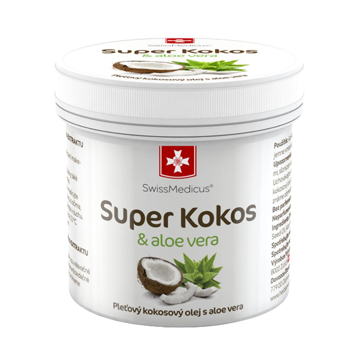 SwissMedicus Super kokos & aloe vera pleťový olej - 150 ml - SwissMedicus