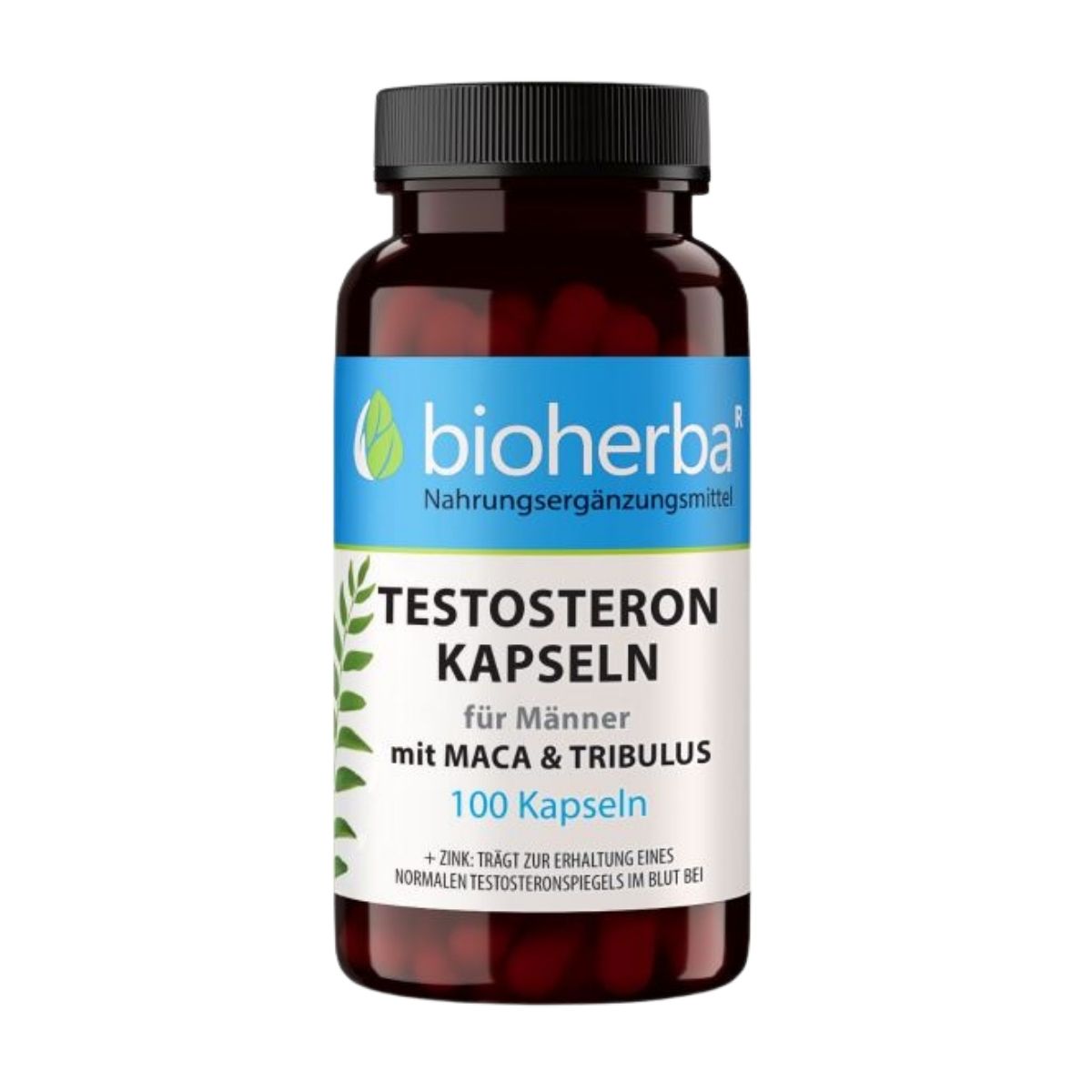 Bioherba Testosterónové kapsuly pre mužov s macou a tribulusom - 100 kapsúl - Bioherba