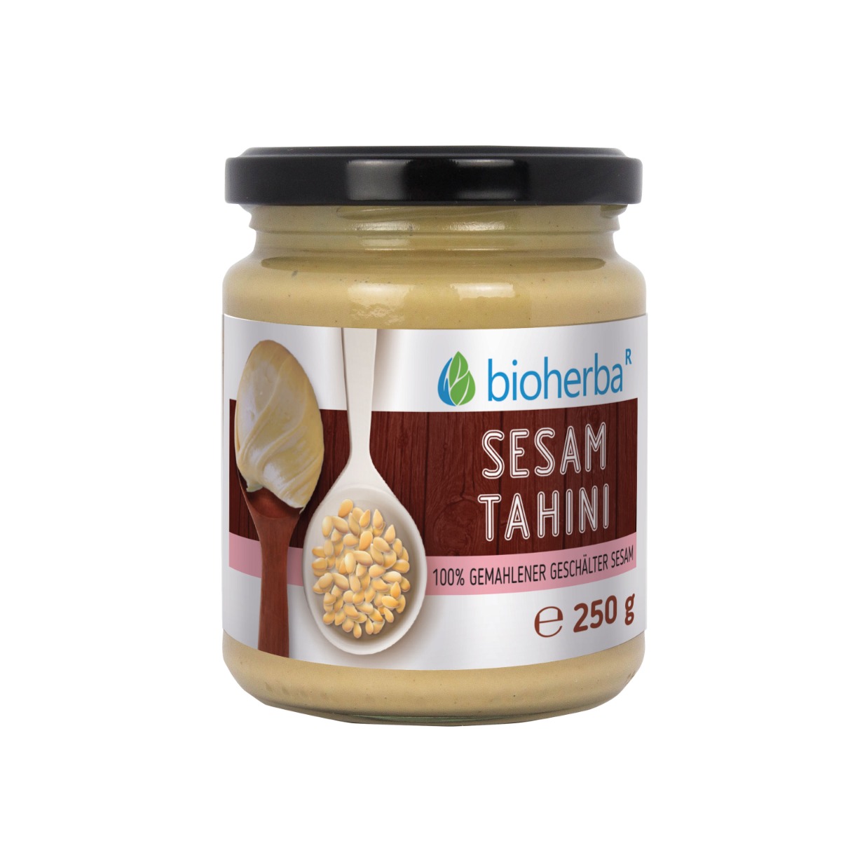 Bioherba 100 % sezamové tahini z mletého lúpaného sezamu – 250 g – Bioherba
