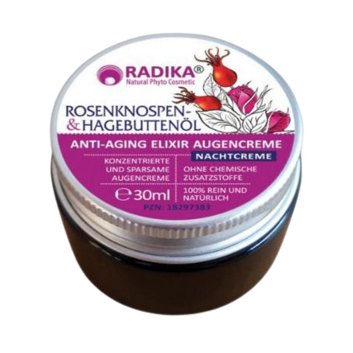 Bioherba Anti-aging očný krém s ružovými púčikmi a šípkovým olejom - 30 ml - Bioherba