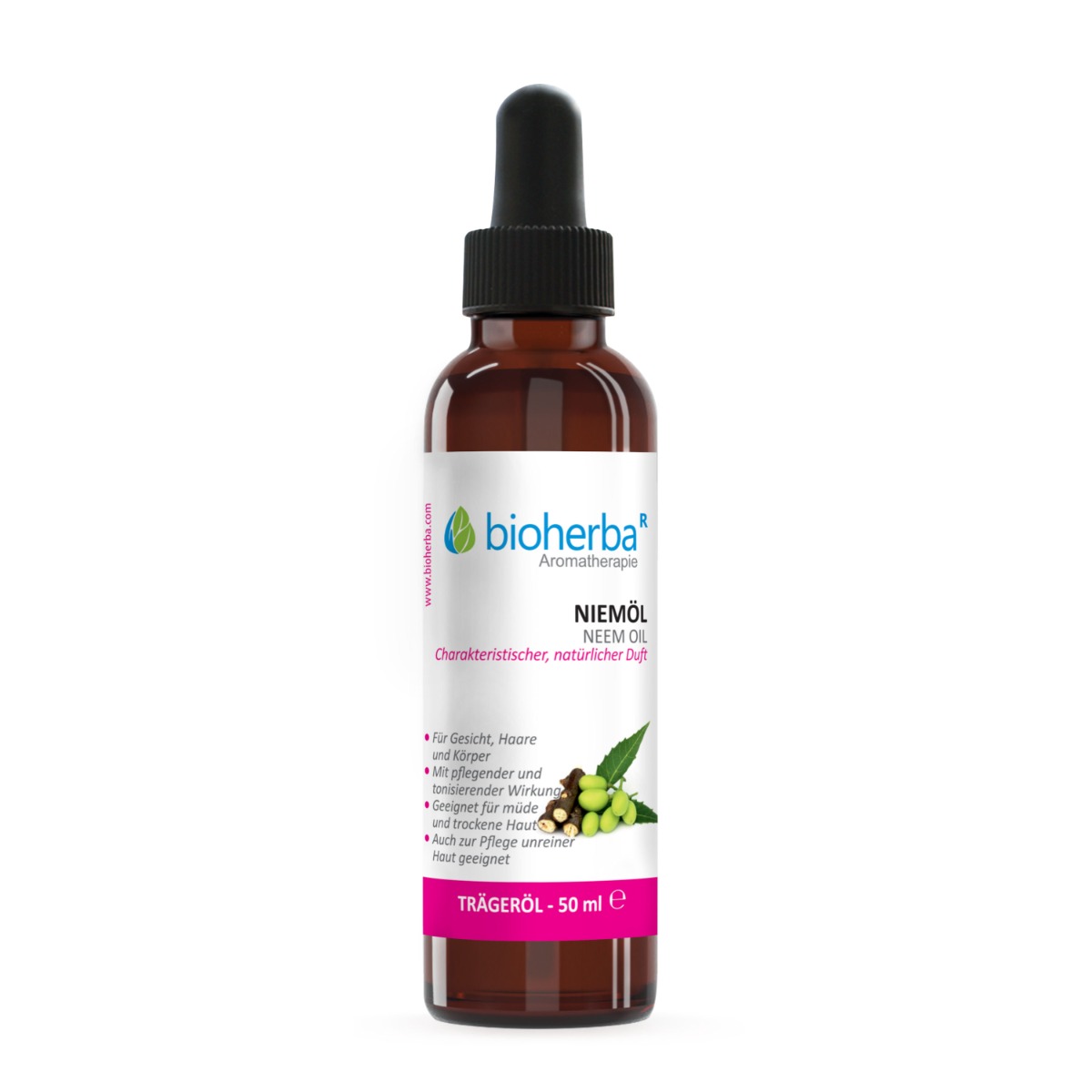 Bioherba Neemový olej (Azadirachta indica) – 50 ml – Bioherba