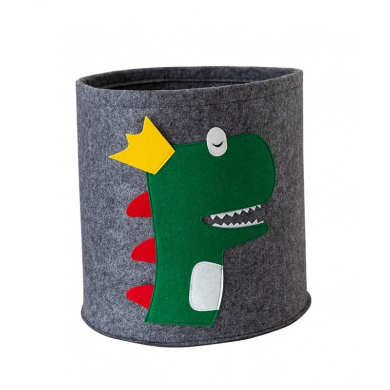 Livefy Livefy kôš na hračky / bielizeň Dino 35 x 35 cm, zelený