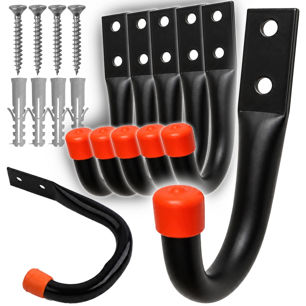 MG MG Tool Hook držiak na záhradné náradie 6ks, čierny