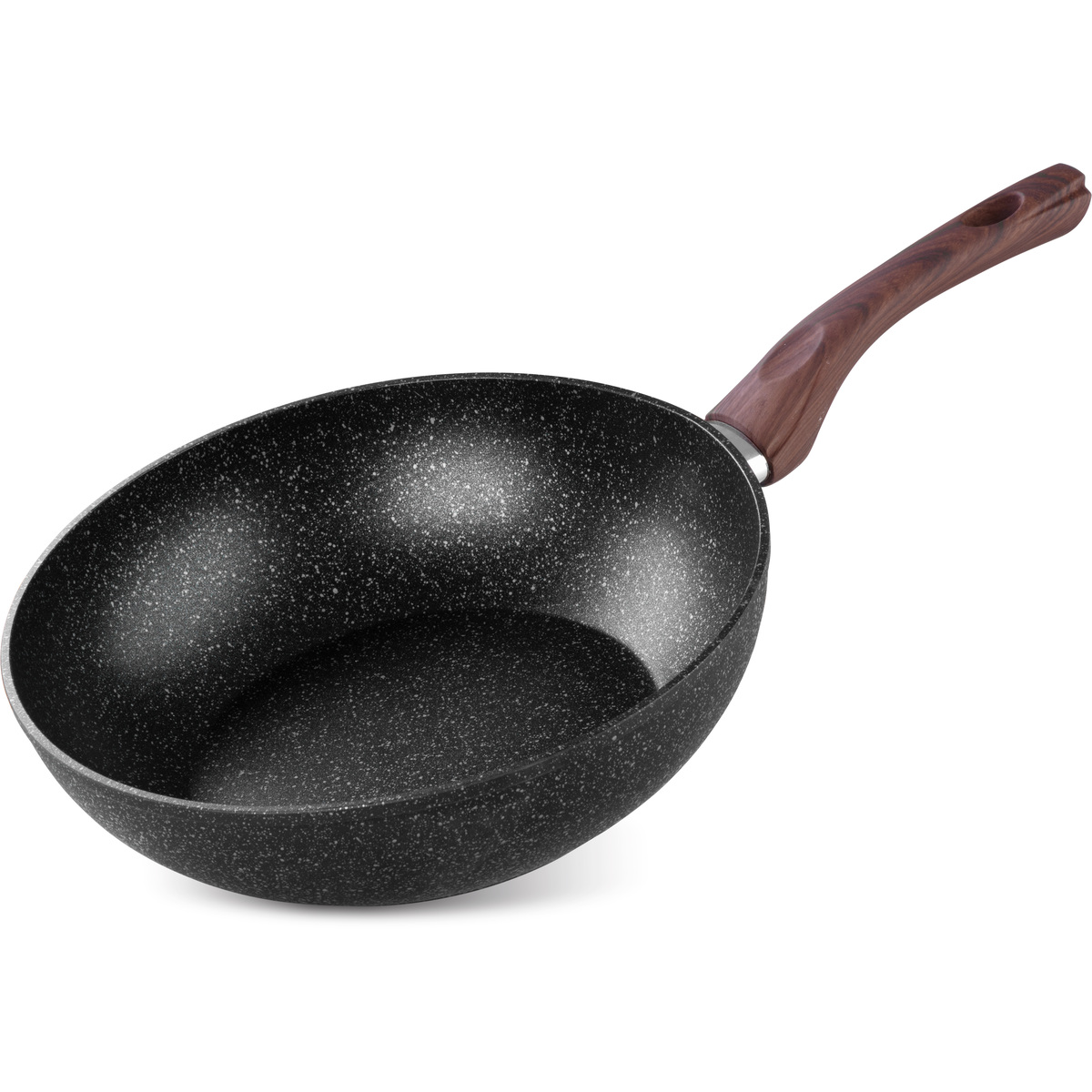 Panvica Wok Black Marble Line, 28 cm
