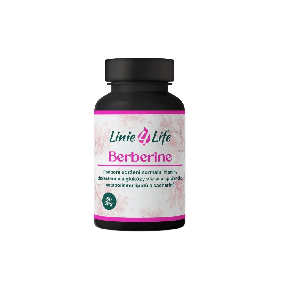 Linie4life BERBERÍN – regulácia cholesterolu, glukózy a metabolizmu tukov, bez plnidiel, 60 kapsúl/60 dní