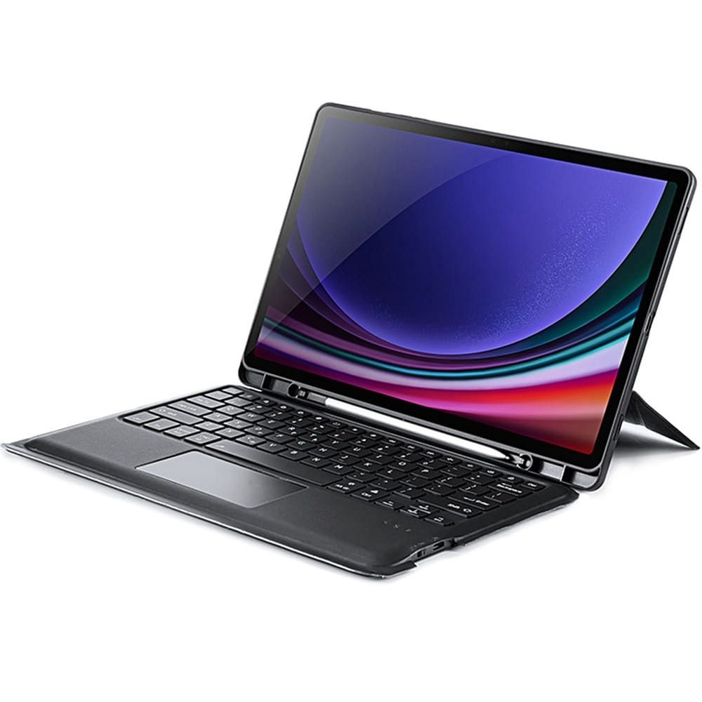 Dux Ducis Dux Ducis DK puzdro s klávesnicou na Samsung Galaxy Tab S10 Plus / S9 Plus / S9 FE Plus, čierne