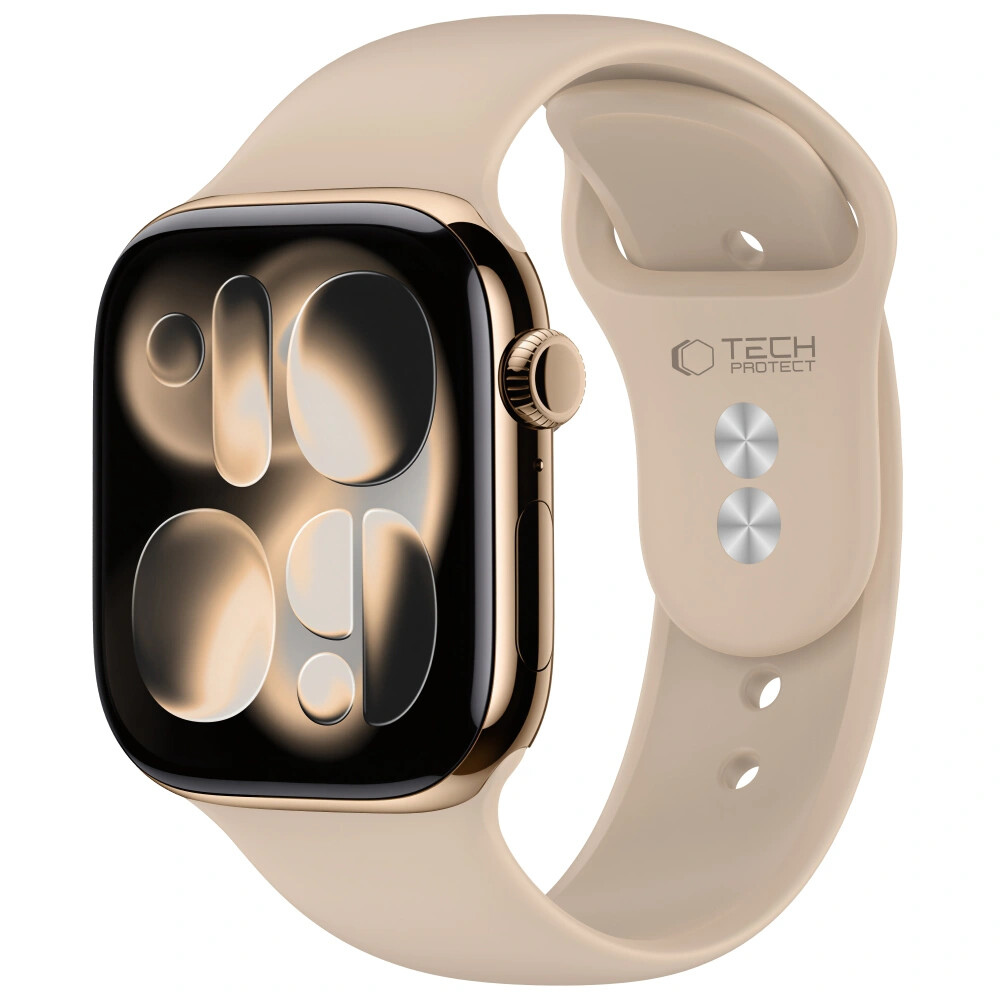 Tech-Protect Tech-Protect Silicone remienok na Apple Watch (44 / 45 / 46 / 49mm), walnut