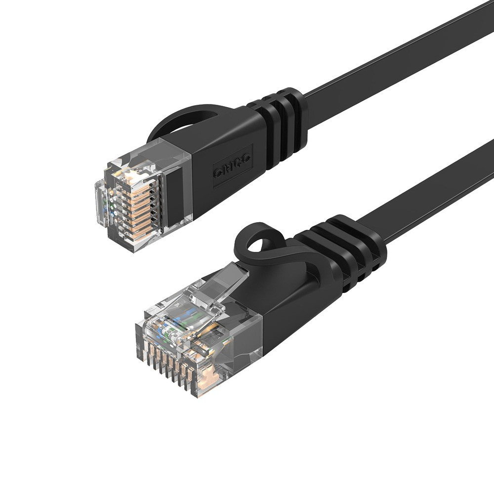 Orico Orico PUG-C7 flat sieťový kábel LAN CAT7 RJ45 2m, čierny