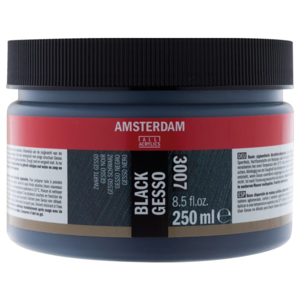 Amsterdam Čierne gesso Amsterdam 250ml-Amsterdam