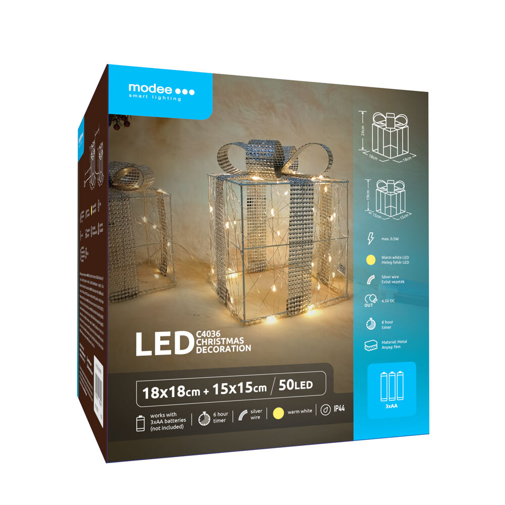 Modee Modee Lighting LED dekorácia C4036 darček 3xAA batérie