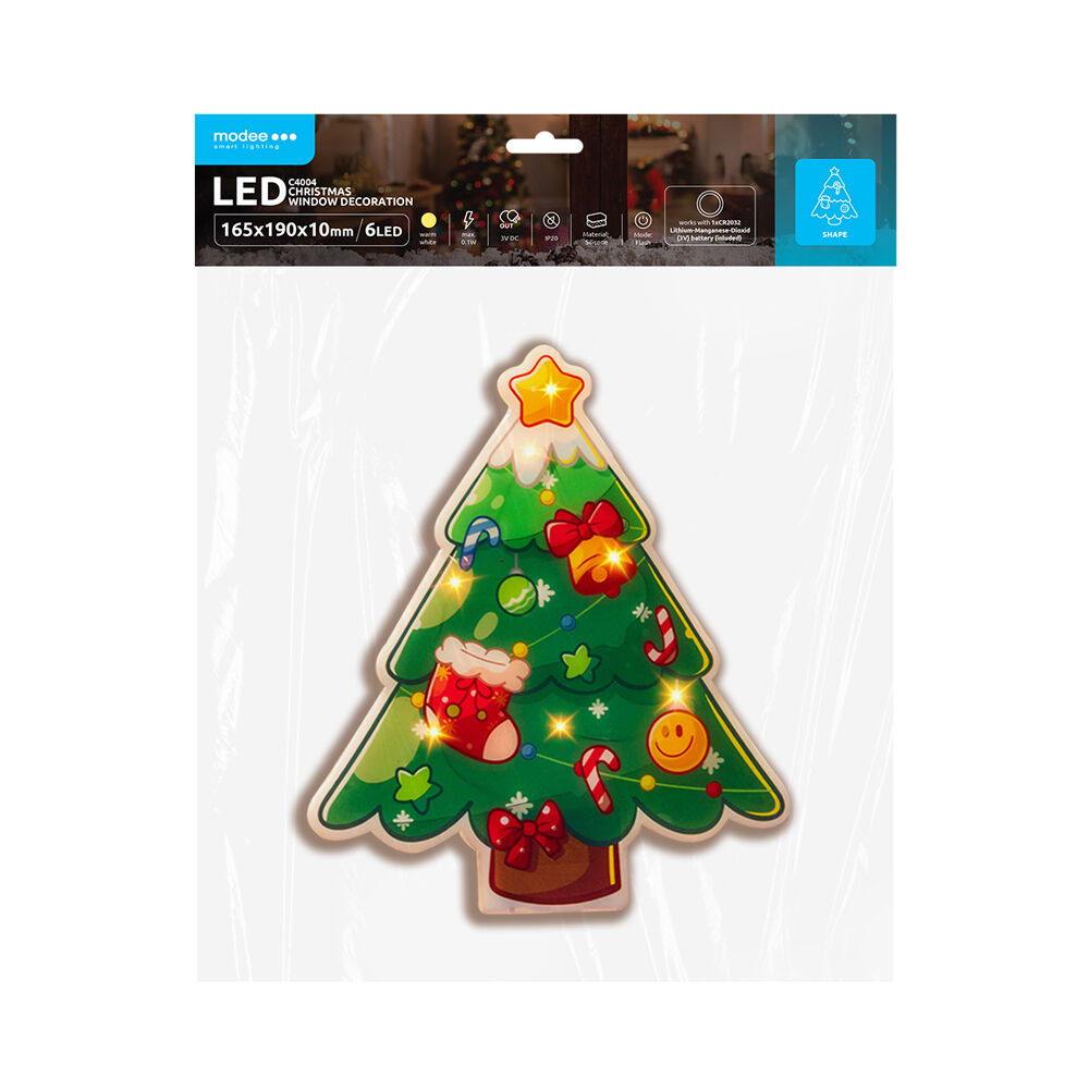 Modee Modee Lighting LED dekorácia do okna C4004 stromček
