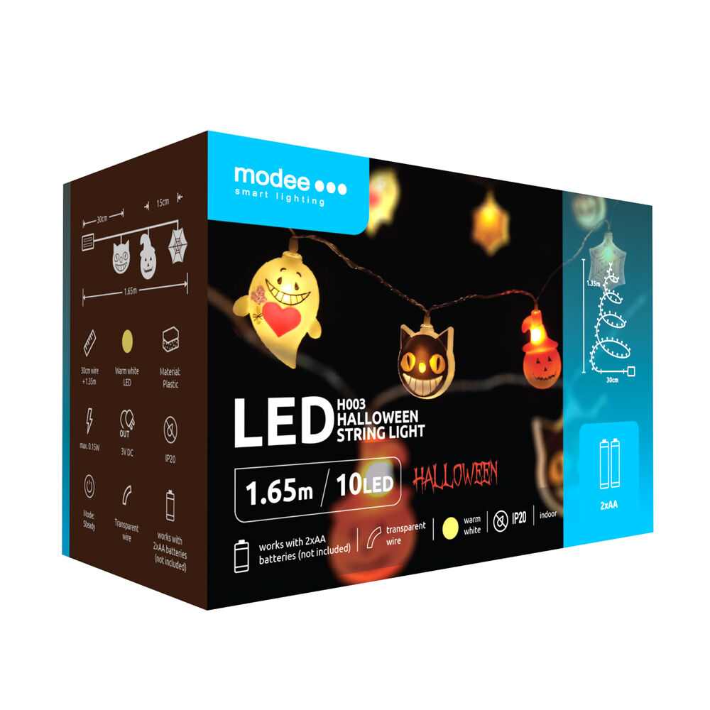 Modee Modee Lighting LED dekorácia H003 10 LED 165cm mix 2xAA batérie
