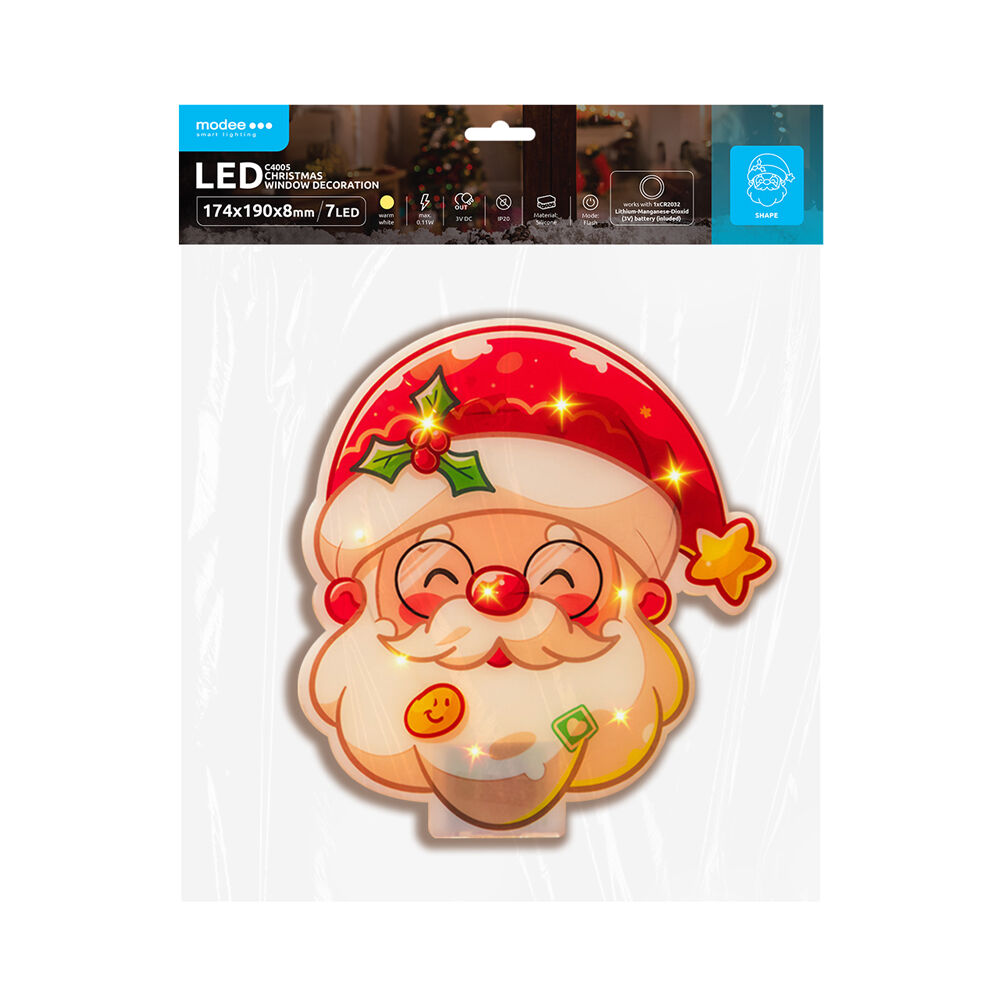 Modee Modee Lighting LED dekorácia do okna C4005 mikuláš