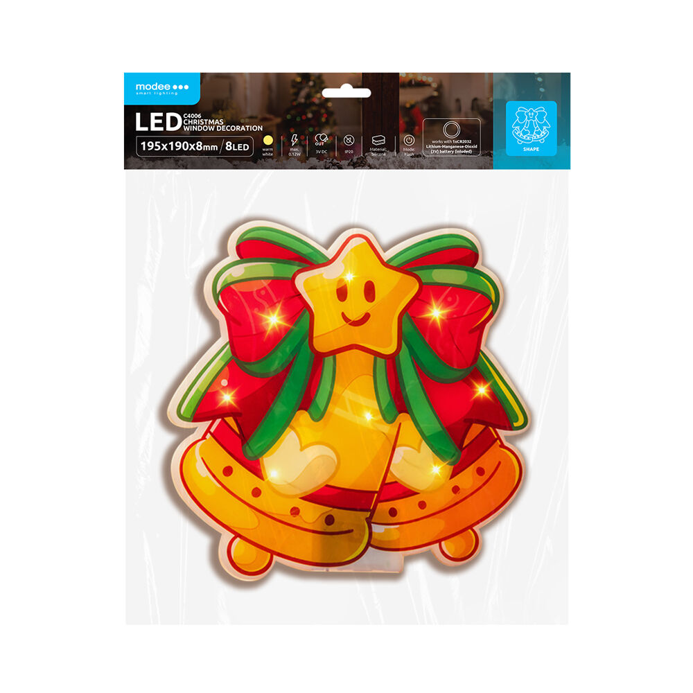 Modee Modee Lighting LED dekorácia do okna C4006 zvončeky