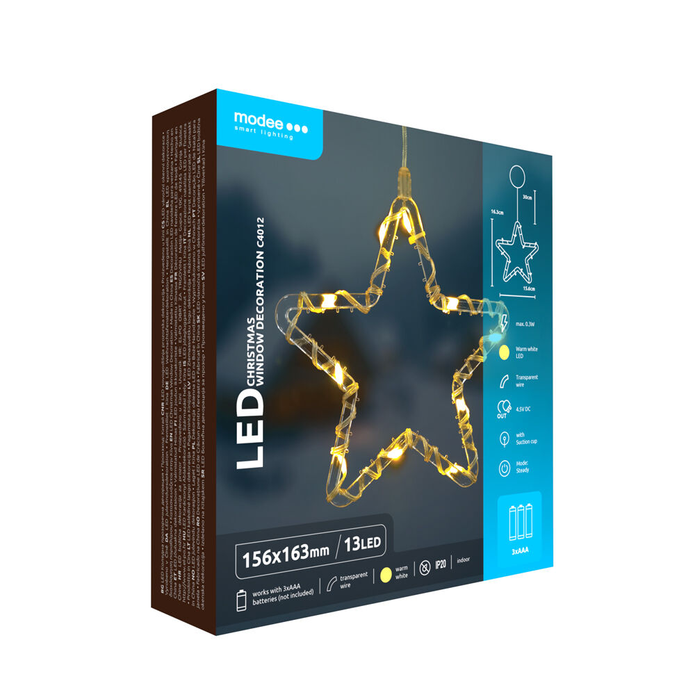 Modee Modee Lighting LED dekorácia do okna C4012 hviezda