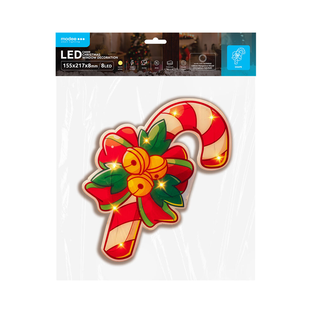 Modee Modee Lighting LED dekorácia do okna C4009 lízatko