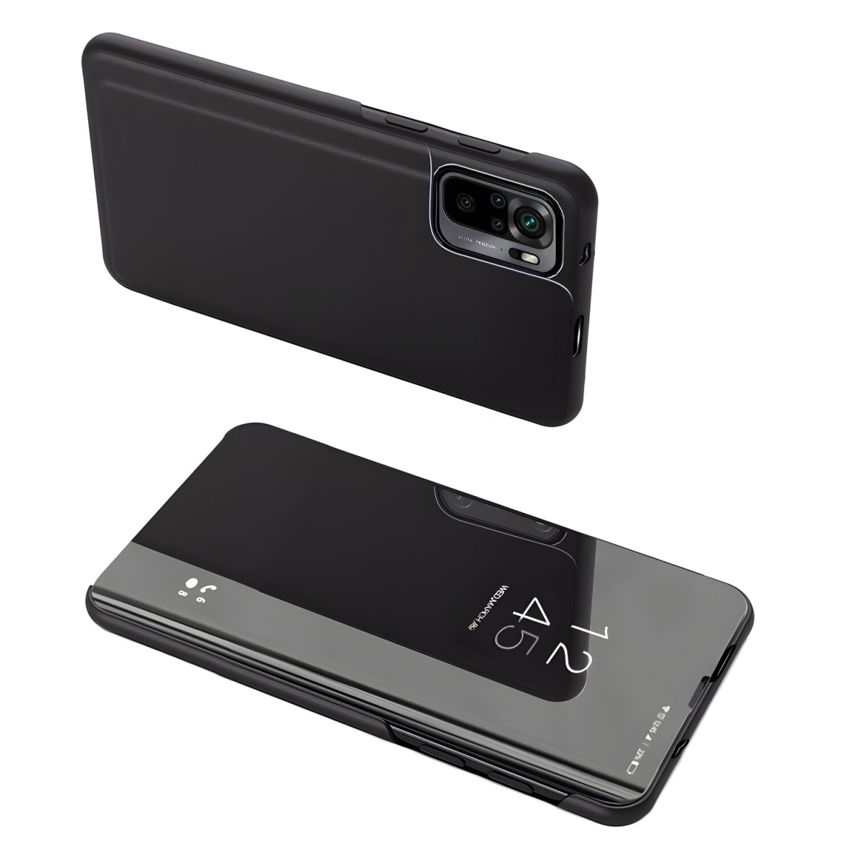 HARAHU Puzdro Clear View pre Samsung Galaxy Note 10 Pro - Čierna