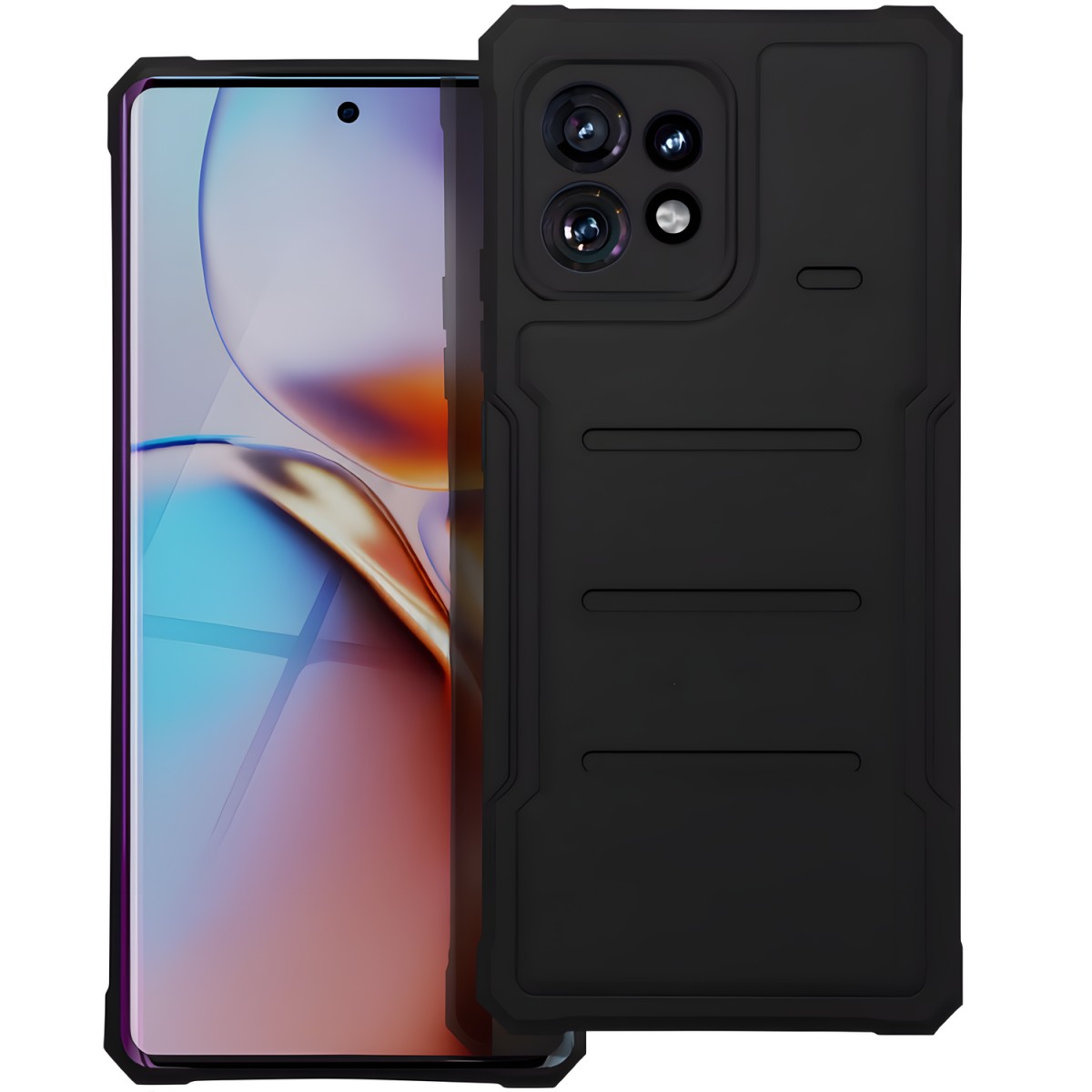 HARAHU Odolné puzdro Heavy Duty pre Motorola Moto G13/Moto G23 - Čierna