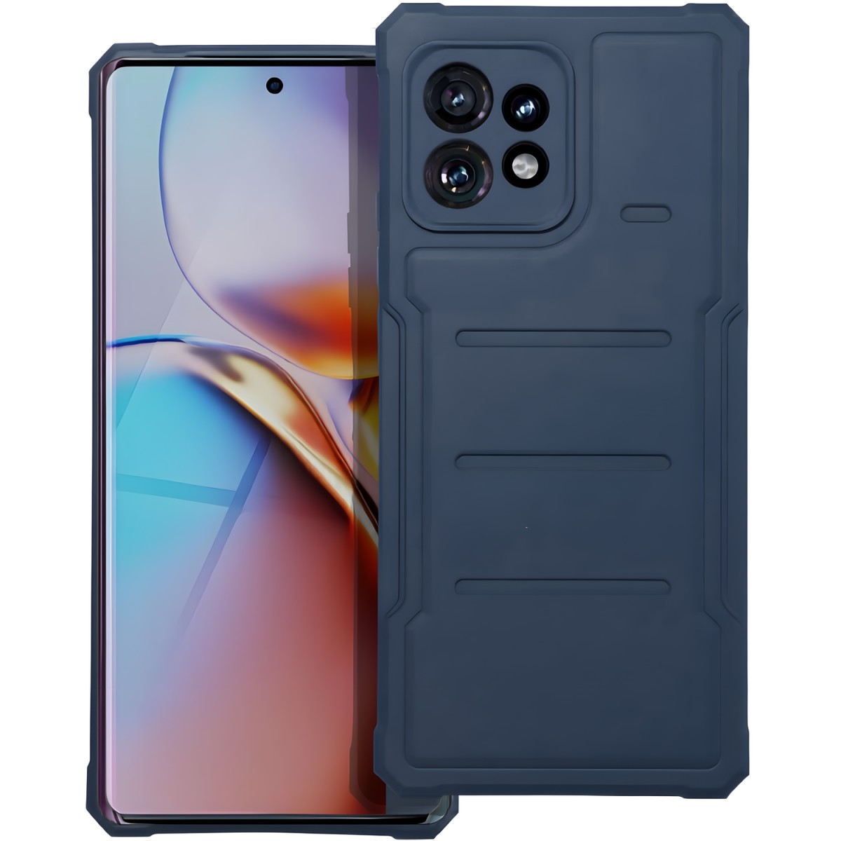 HARAHU Odolné puzdro Heavy Duty pre Motorola Moto G53 5G - Modrá