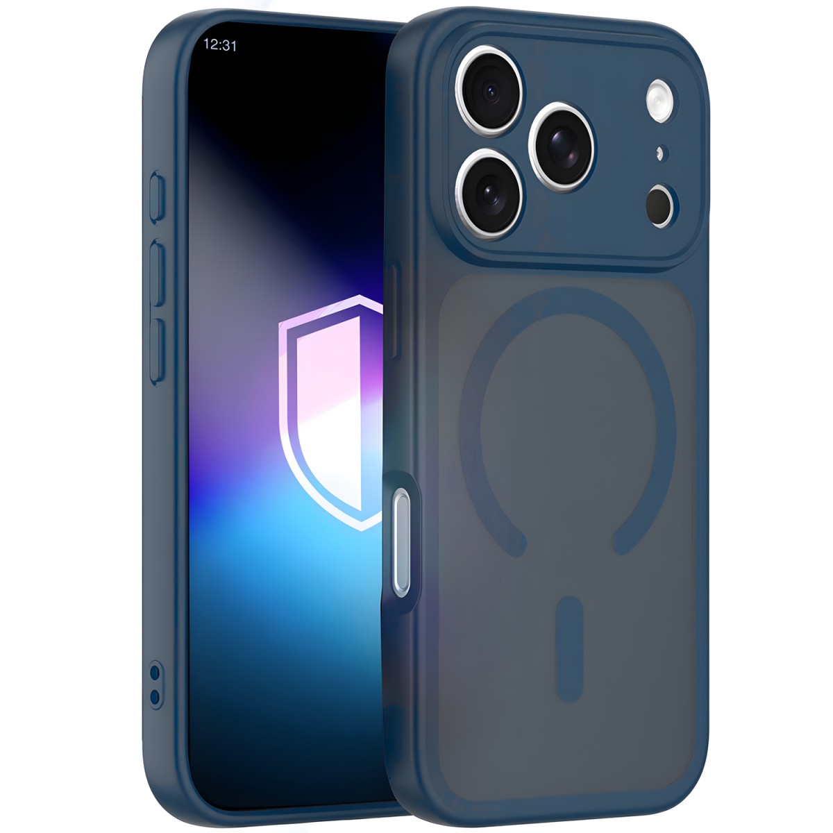 HARAHU 3mk Misty MagCase puzdro pre Apple iPhone 17 Pro Max/iPhone 18 Pro Max - Modrá