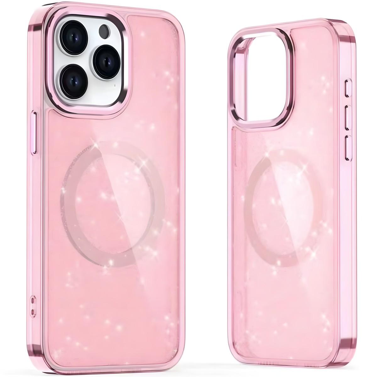 OEM Puzdro Glitter Case MagSafe pre Samsung Galaxy A16 5G - Ružová