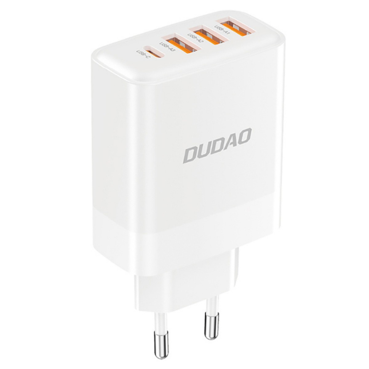 Dudao Sieťová nabíjačka 20W 3x USB-A a USB-C, biela