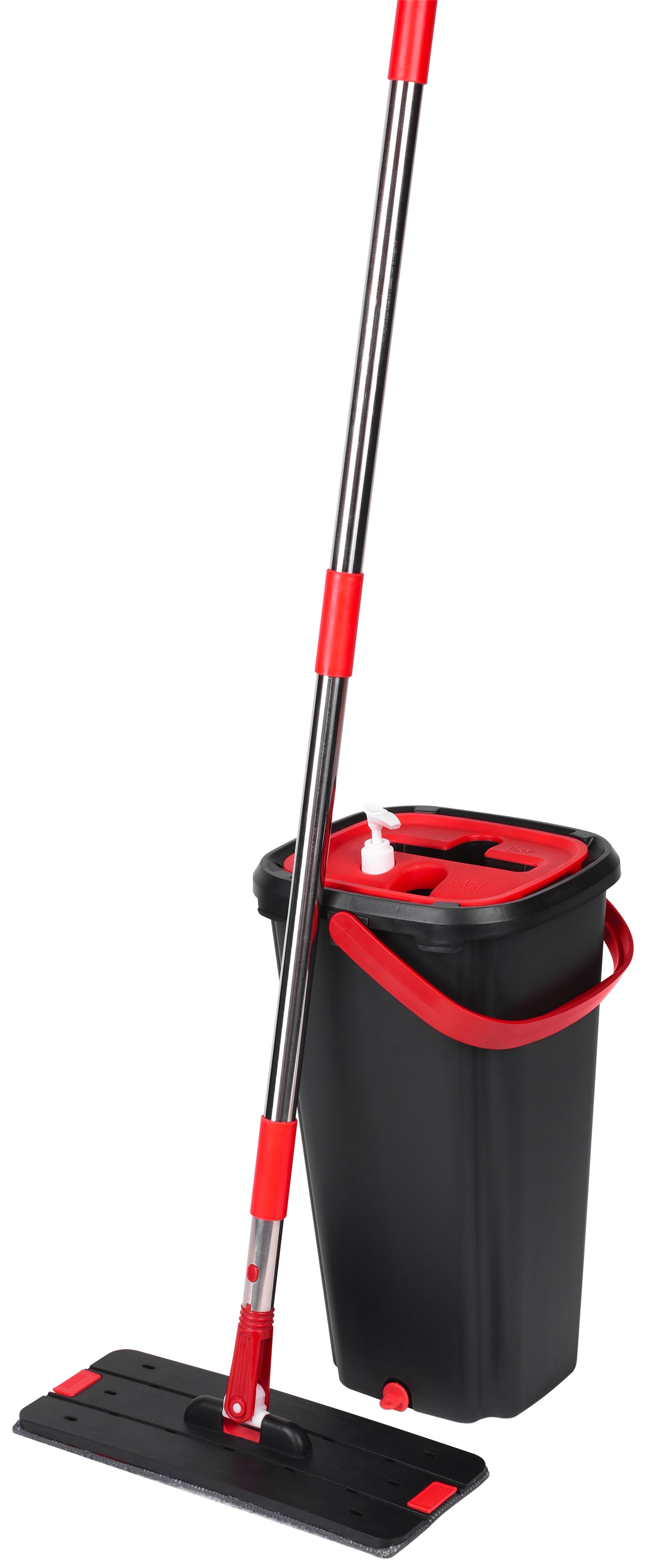 MagicHome Plochý mop QuickShine s vedrom 8 l