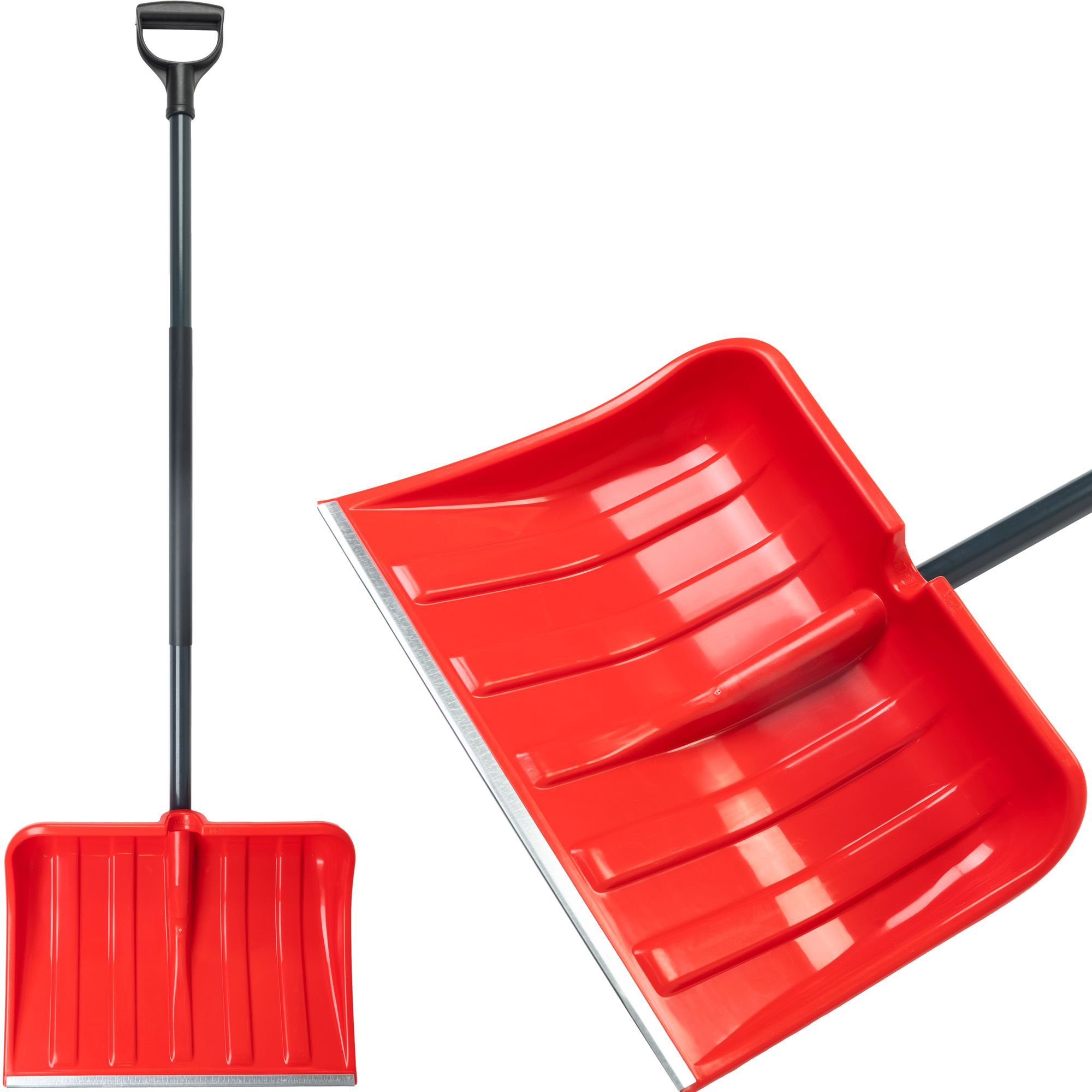 Strend Pro Odhrňovač Snowman M2/TM 440x335/1350 mm, lopata na sneh, odhŕňač, násada, mix farieb, DEMONTOVANÝ
