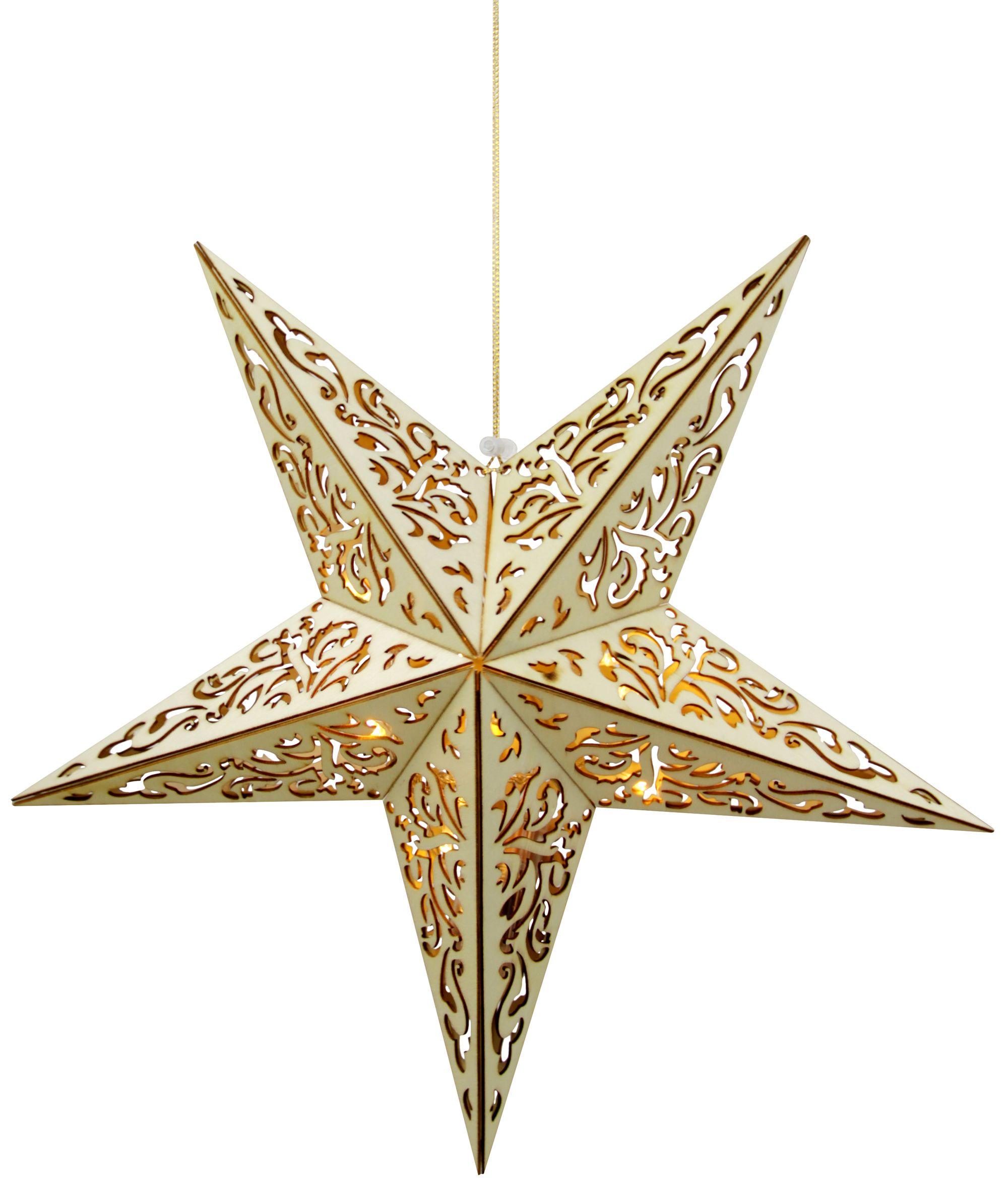 MagicHome Hviezda s 10 LED, teplá biela, 40 cm