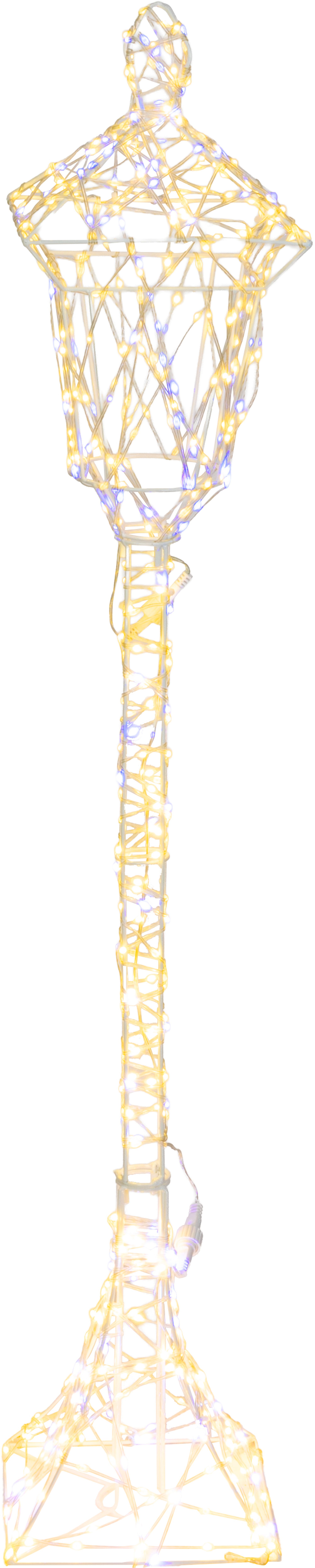 MagicHome Dekorácia MagicHome Vianoce, Pouličná lampa, 600xLED teplá/studená biela, IP44, 21x21x118 cm