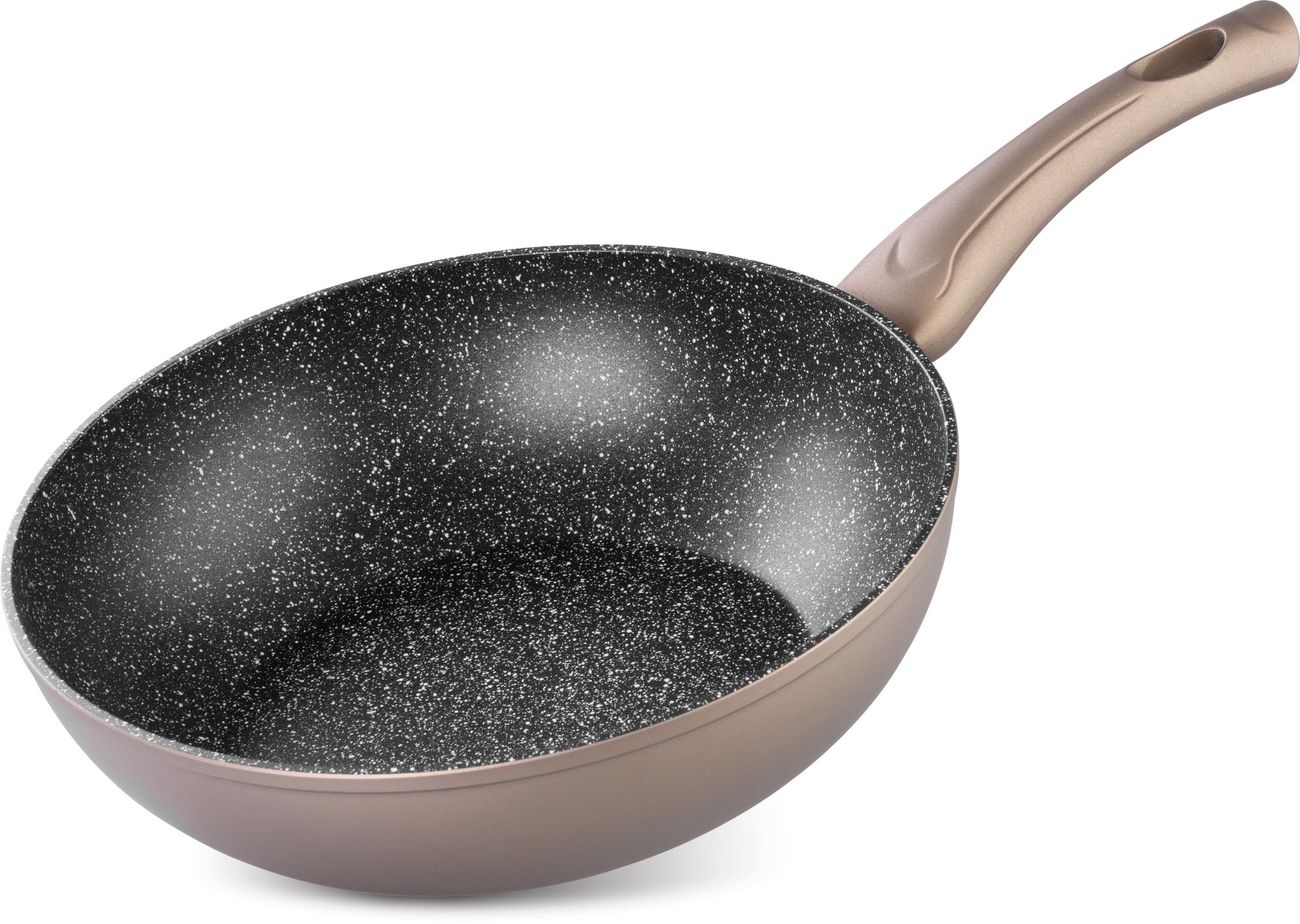 Panvica Wok Coffee Brown Line, 28 cm