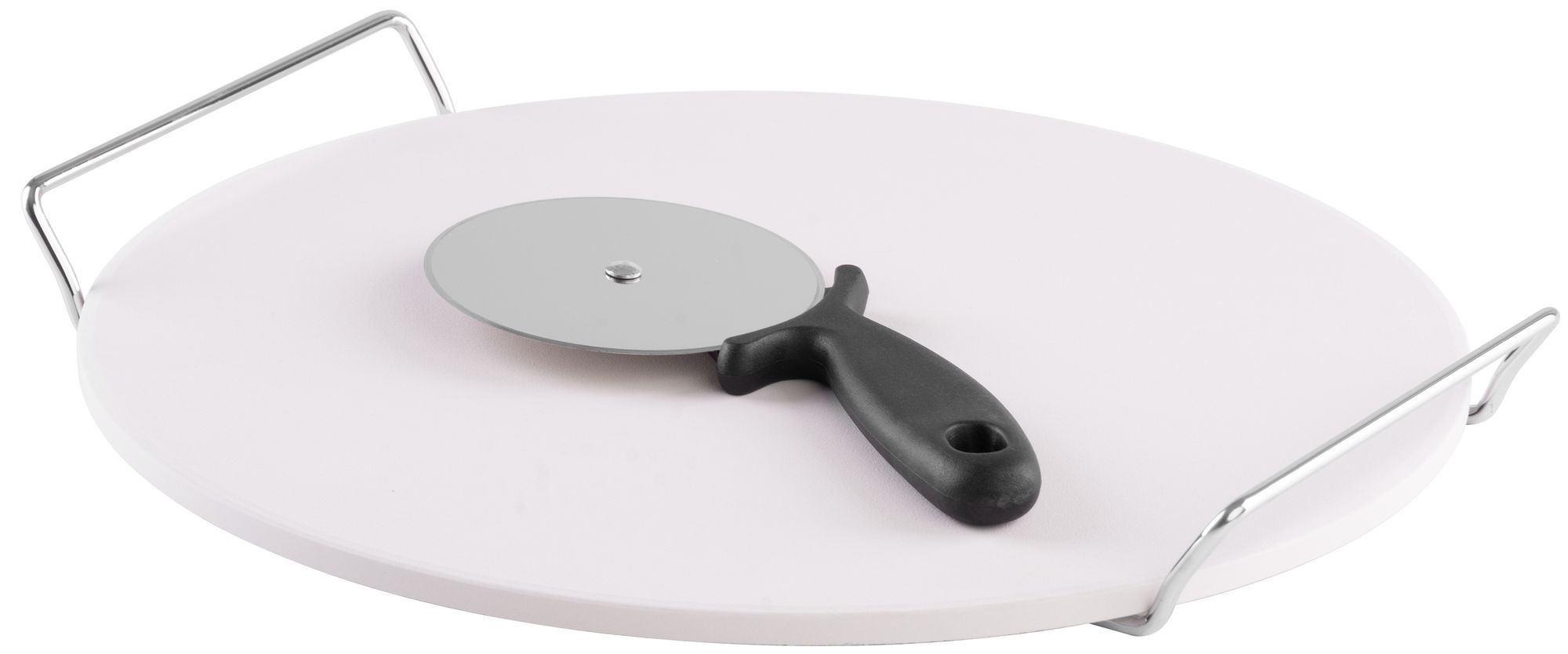 MagicHome Kameň , na pečenie, pizza, s krájačom, podnos s rúčkami, 33 cm