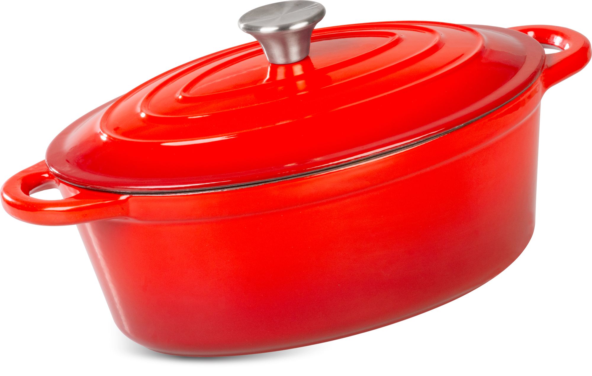 MagicHome Oválny pekáč Castora line, 30 cm, 4,4 l, s pokrievkou