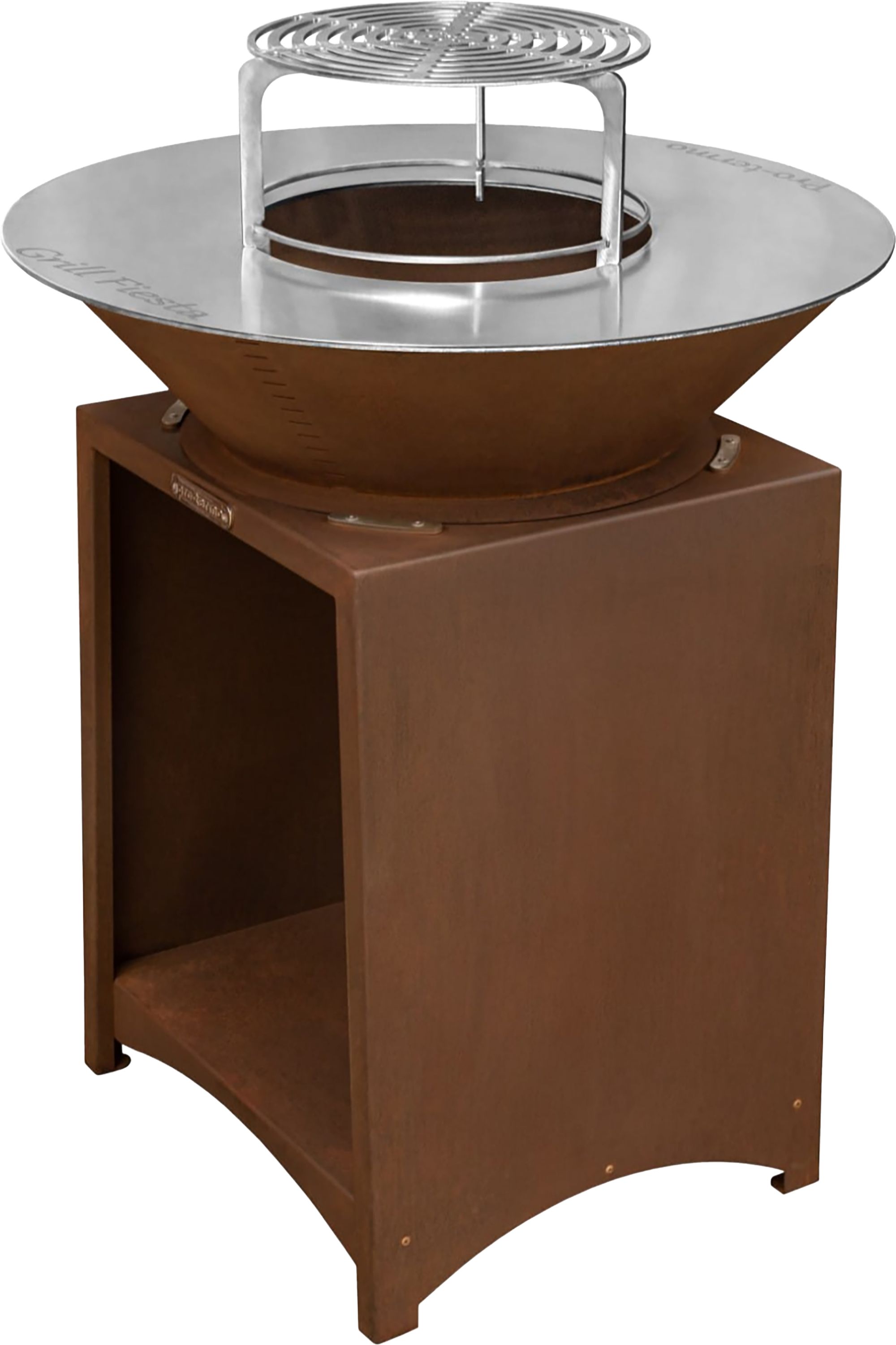 Strend Pro Gril Strend Pro Fiesta, prevedenie rust, oceľ, priemer 75 cm, s ohniskom