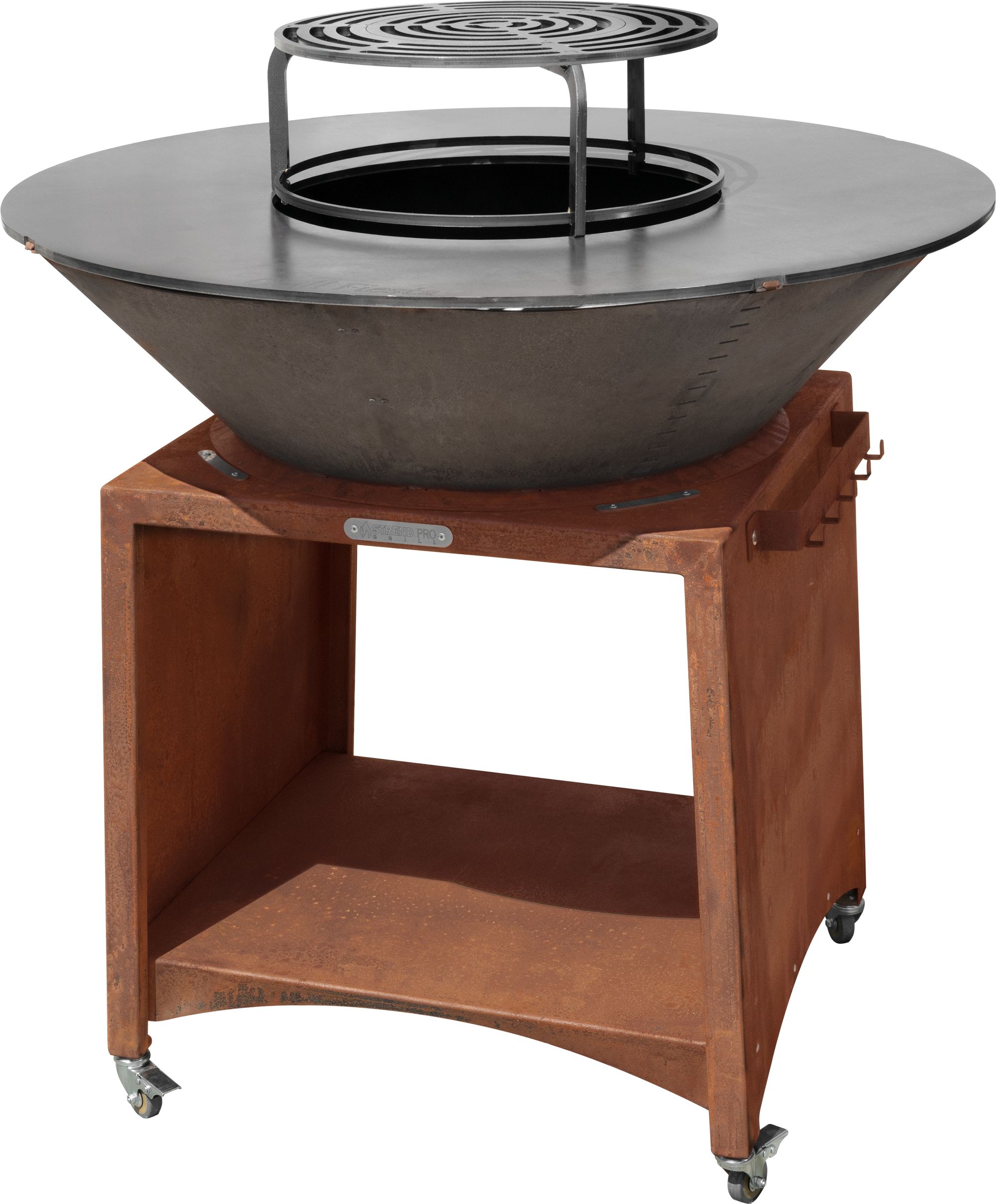 Strend Pro Gril Strend Pro Fiesta, prevedenie rust, oceľ, priemer 100 cm, s ohniskom