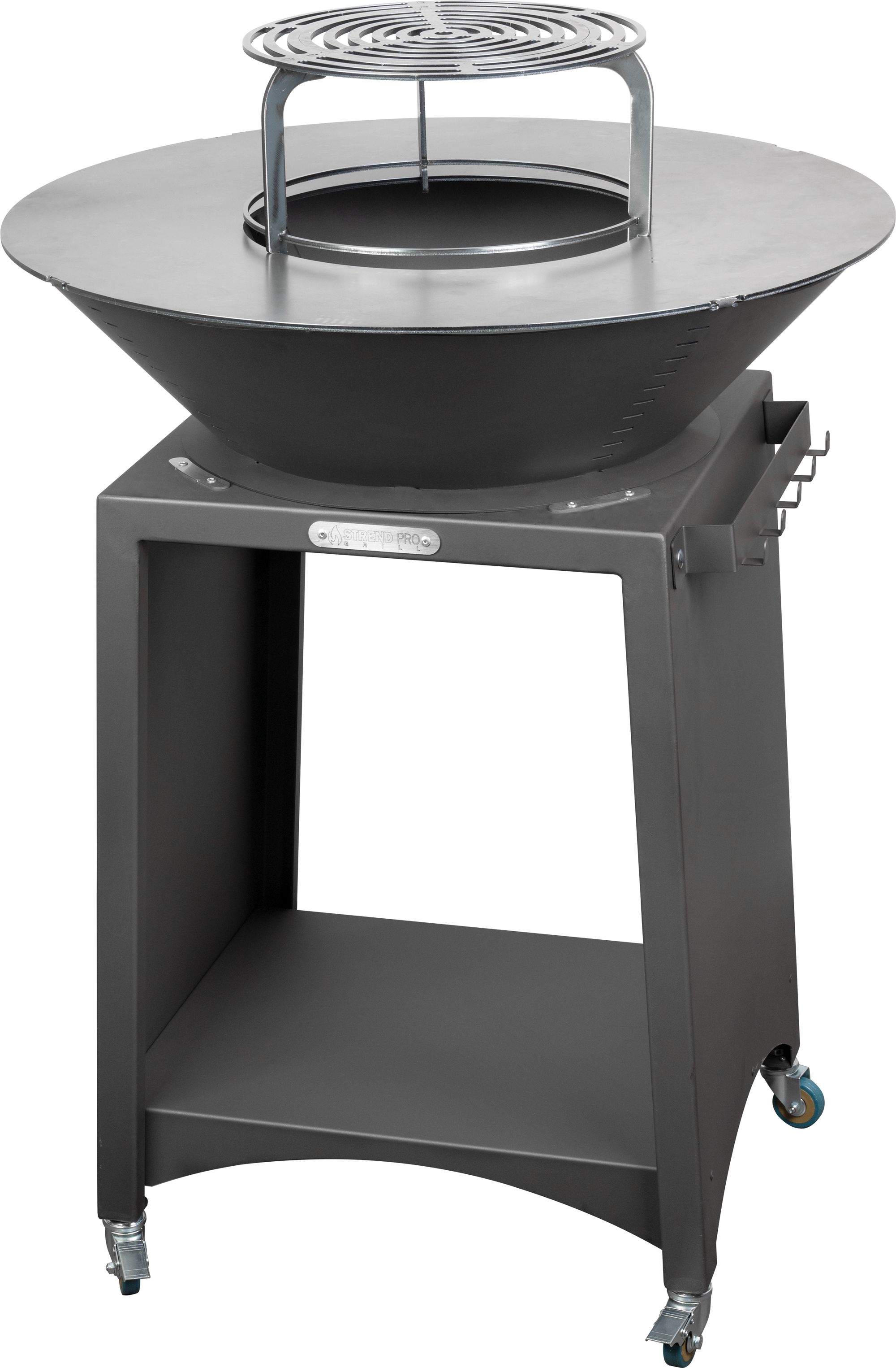 Strend Pro Gril Strend Pro Fiesta, prevedenie antracit, oceľ, priemer 75 cm, s ohniskom