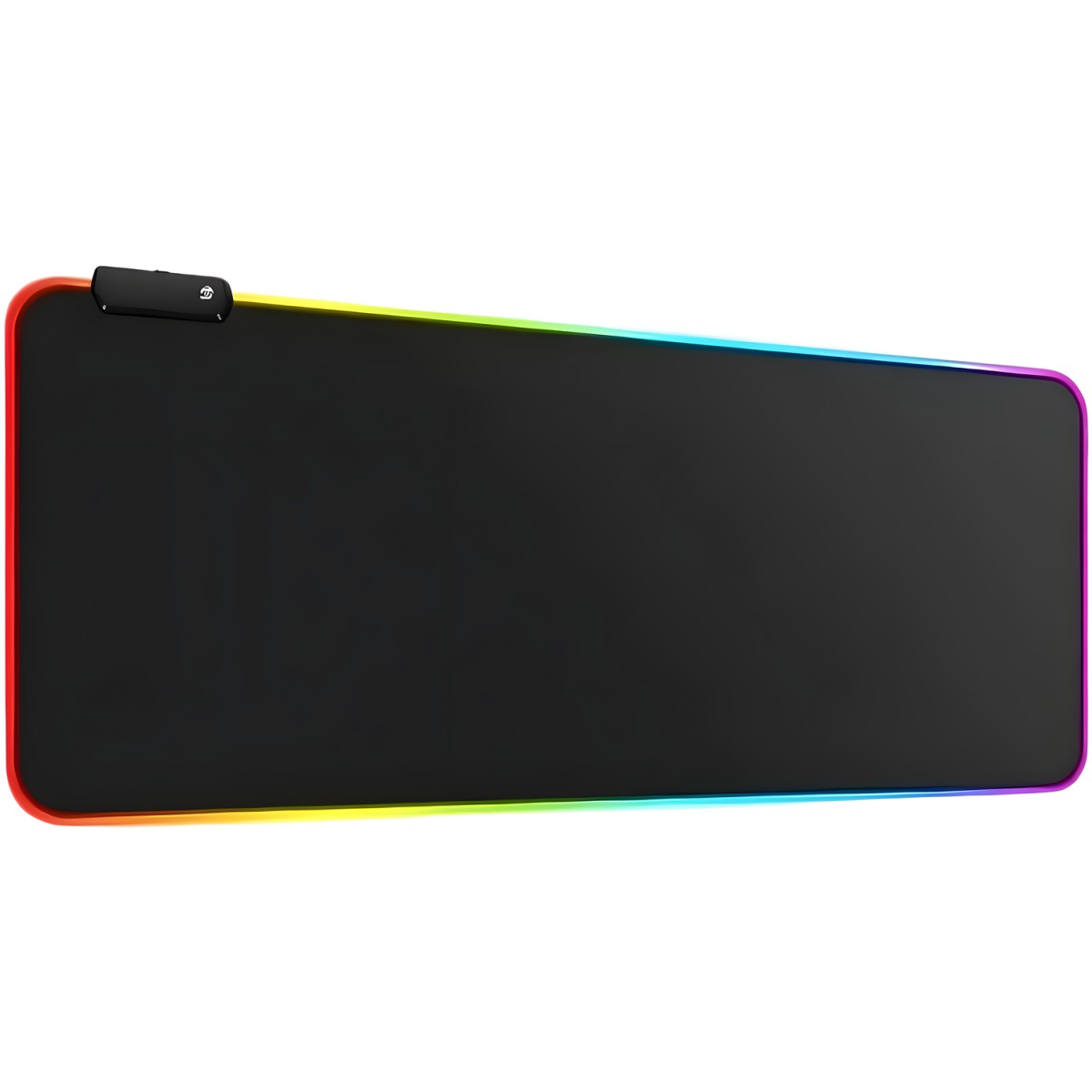 HARAHU Herná RGB podložka pod myš - čierna, 90 x 40 cm