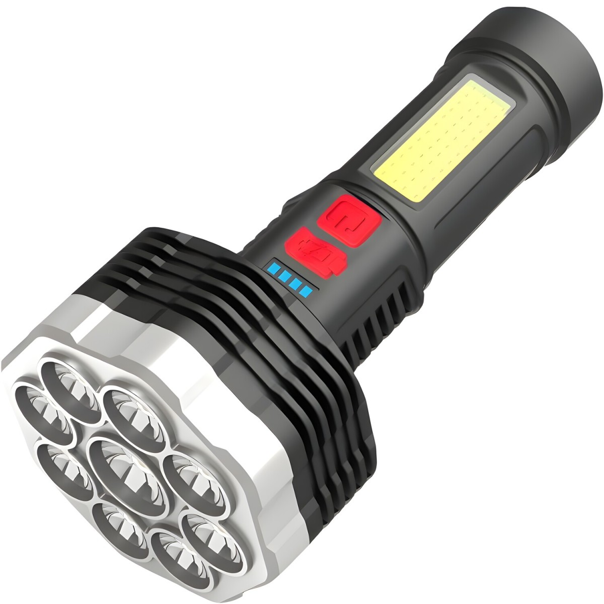 HARAHU PowerBeam LED baterka s USB nabíjaním - Čierna