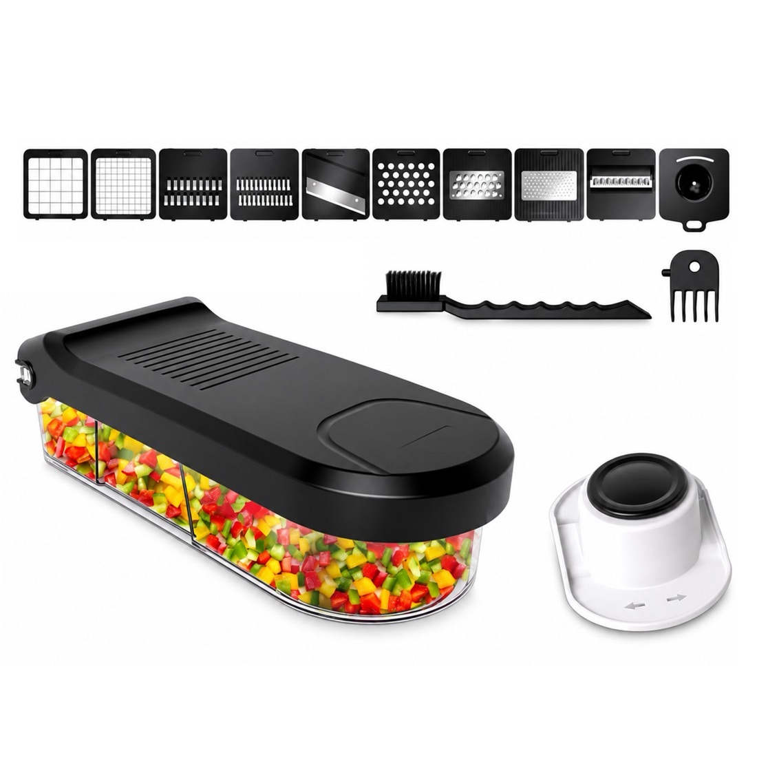 MG MG Slicer multifunkčný krájač na zeleninu, čierny