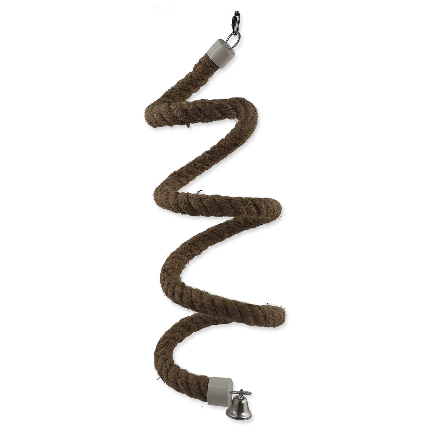 Epic PET Hračka špirála lanová závesná so zvončekom 22cm