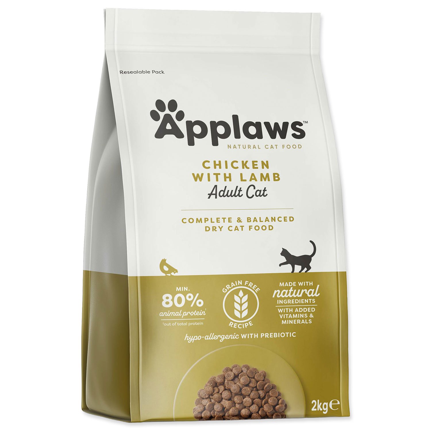 Applaws Krmivo Dry Cat Chicken with Lamb 2kg