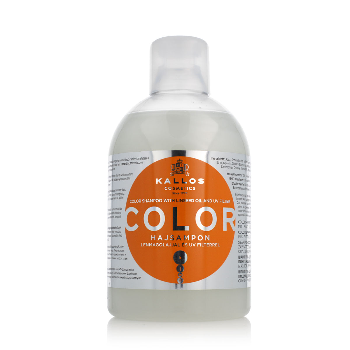 Kallos Cosmetics Kallos Color Hair Shampoo With Linseed Oil And UV Filtr 1000 ml