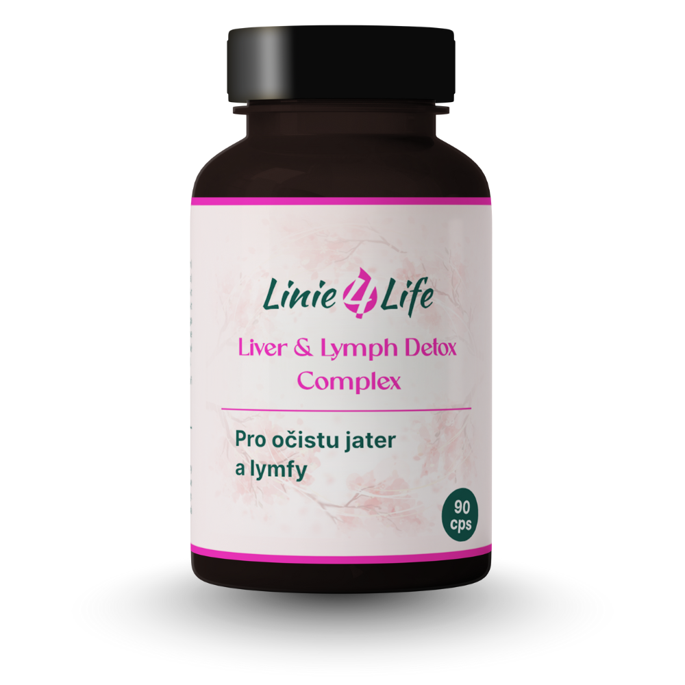 Linie4life LIVER & LYMPH DETOX COMPLEX – lymfa, opuchy, očista pečene 90 kapsúl/30 dní